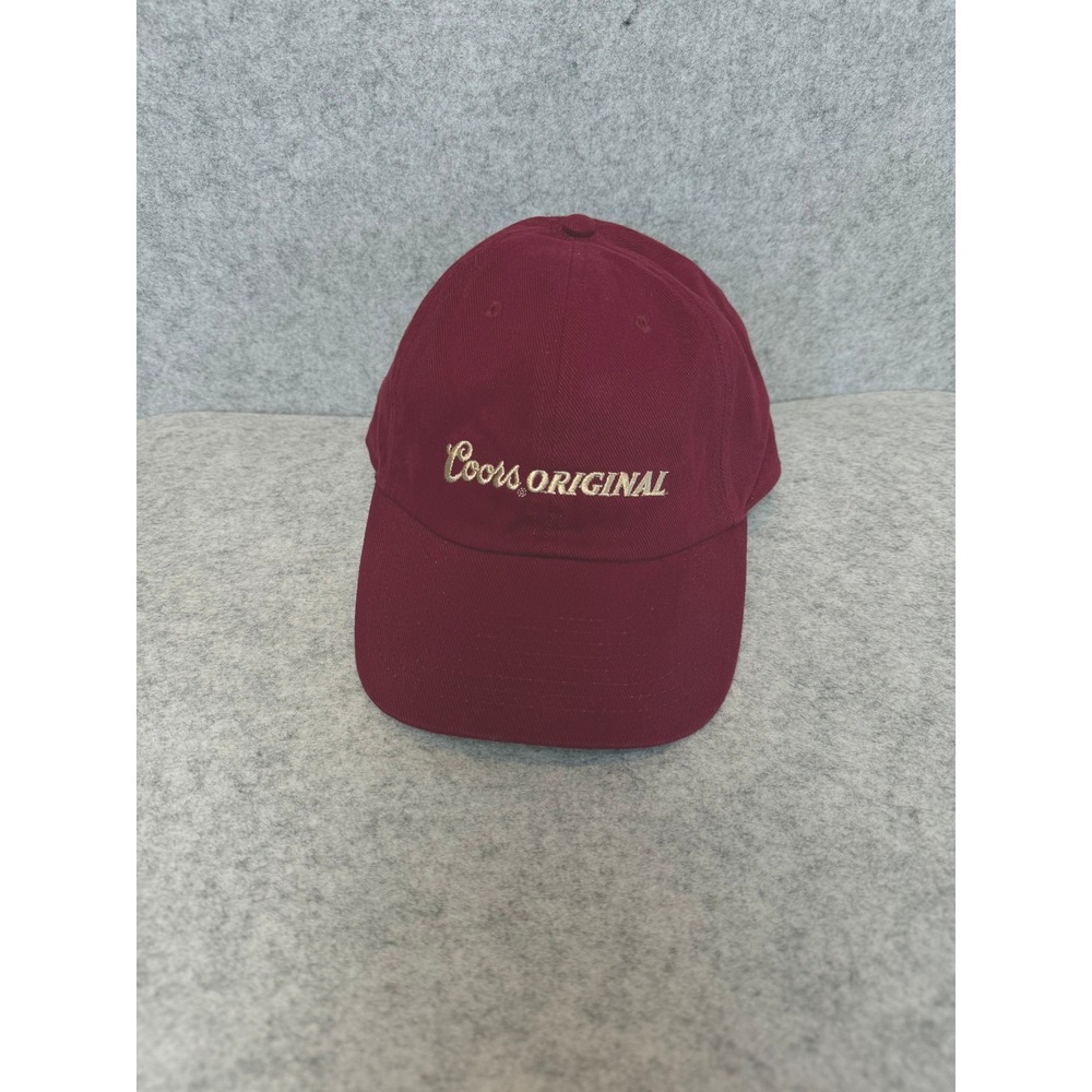 Coors Original Beer Baseball Cap One Size Maroon Trucker Hat Adjustable Strap